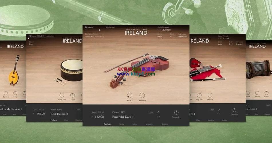 爱尔兰民族乐器合集！Native Instruments Spotlight Collection Ireland v1.0.2 KONTAKT-KK音频资源网