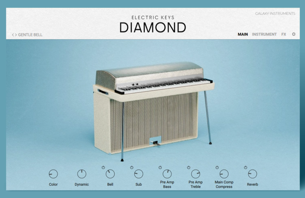 传奇电钢琴音色库！Native Instruments Electric Keys Diamond KONTAKT-KK音频资源网