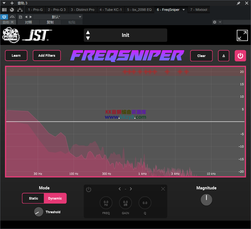 自动扫频均衡器 FreqSniper 0.9.9-KK音频资源网