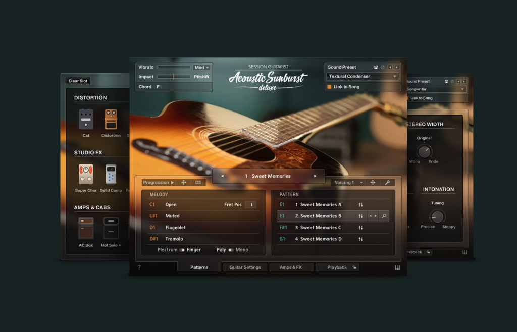 全新编曲木吉他音源！Native Instruments Session Guitarist Acoustic Sunburst Deluxe v1.0.2 KONTAKT-KK音频资源网