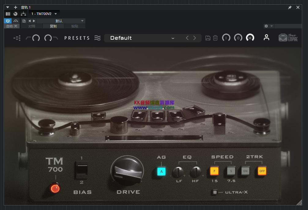 插件提取免安装ToneEmpireTM700V2磁带机-KK音频资源网