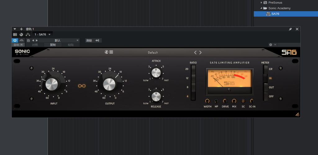 64BT插件提取——Sonic Academy – SA76压缩器-KK音频资源网