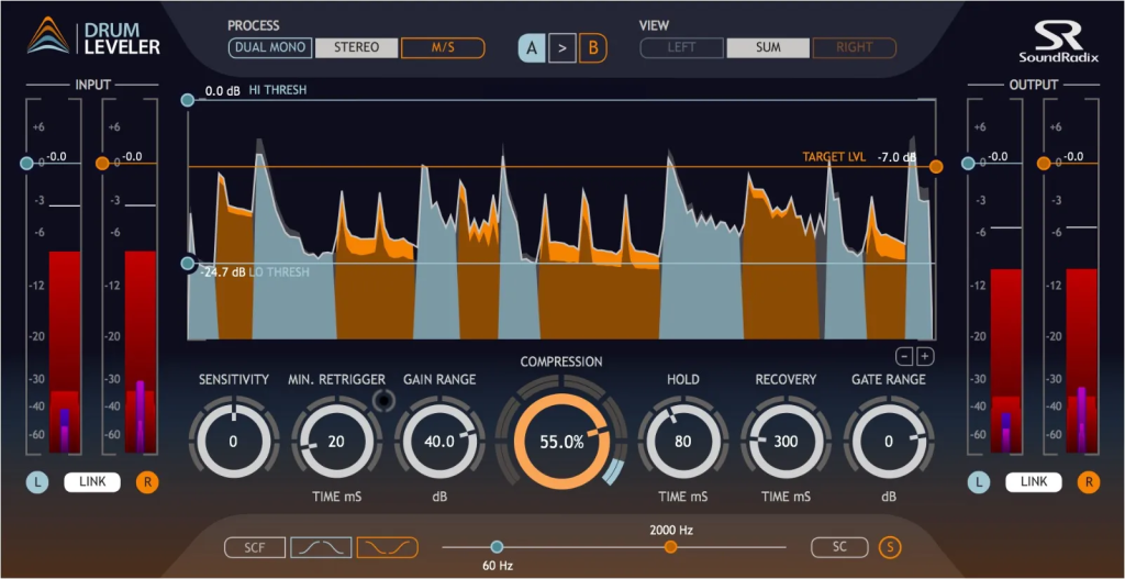 鼓组动态增益插件！Sound Radix Drum Leveler v1.2.0 WIN版-音创魔方