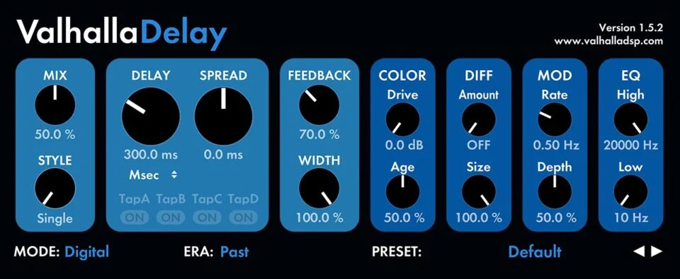 Valhalla DSP Valhalla Delay v2.5.0 WIN版-音创魔方