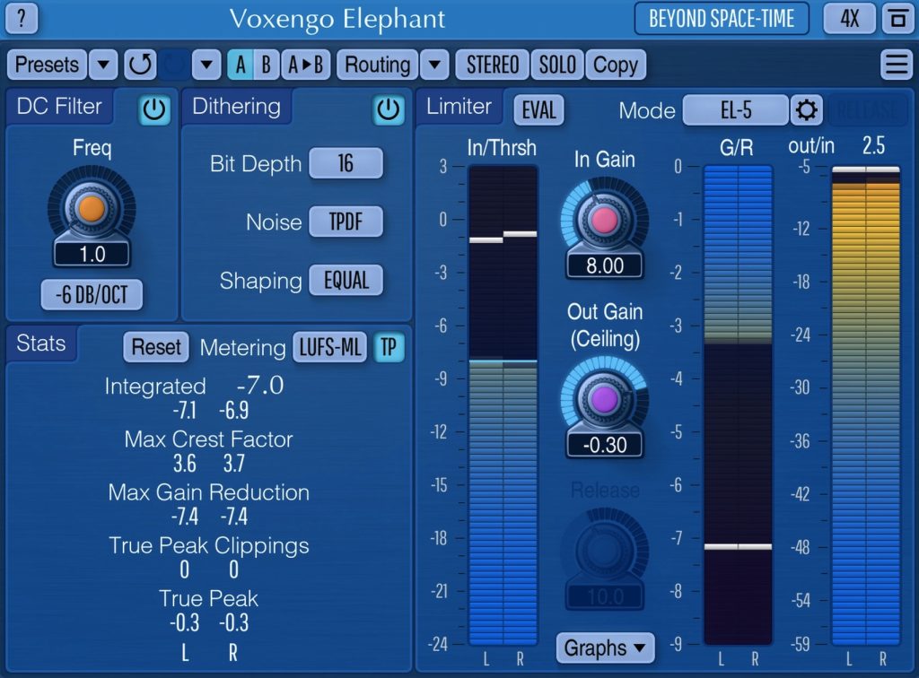 母带限制器！Voxengo Elephant Mastering Limiter v5.1 WiN版-音创魔方