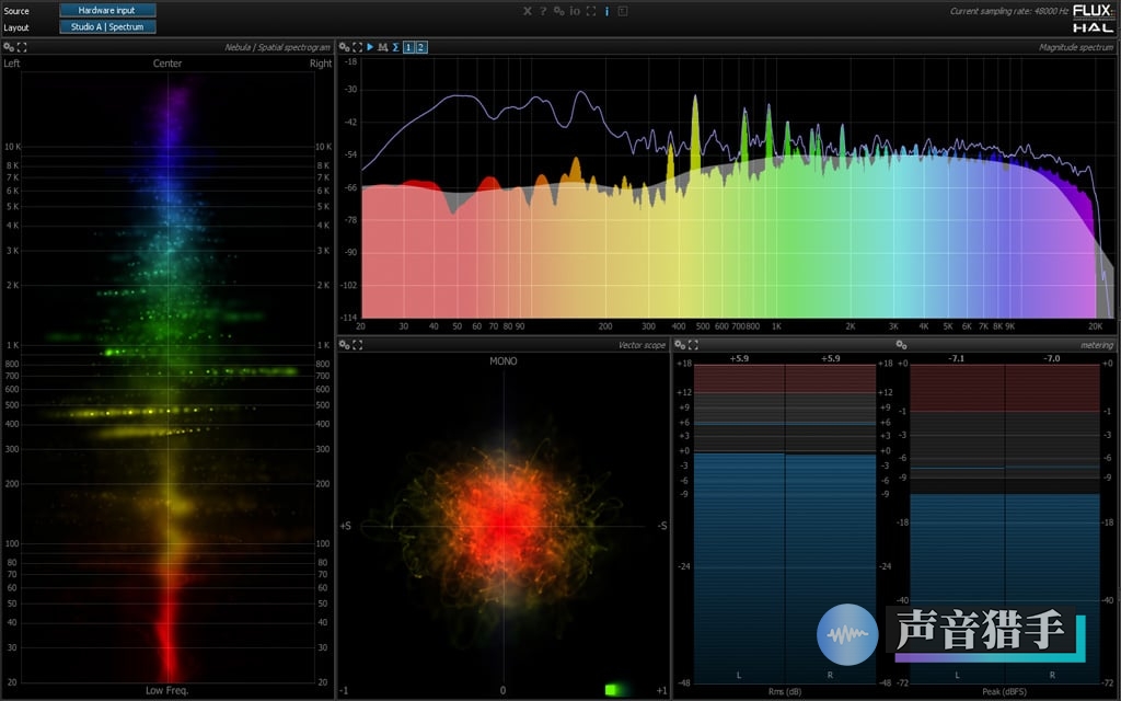 实时频谱仪 Flux Pure Analyzer v1.10.4 WIN版-音创魔方