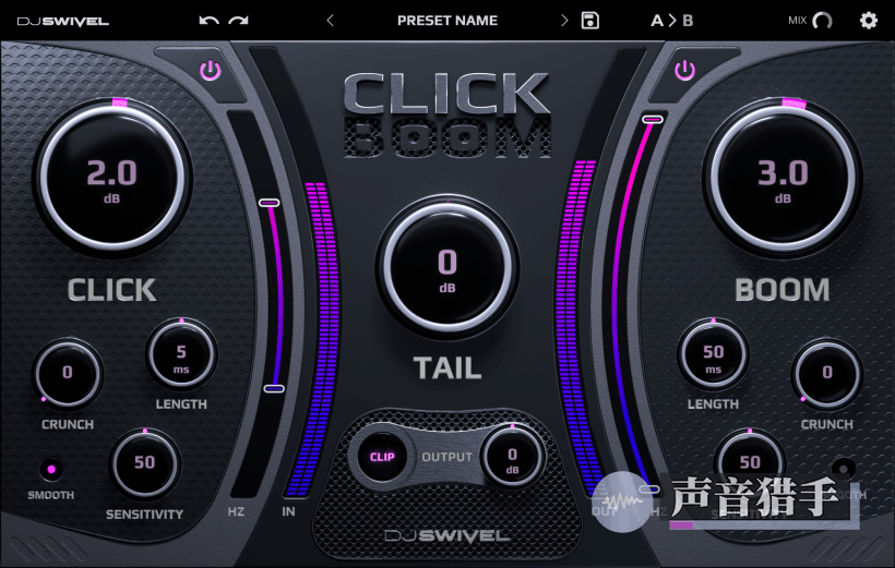 瞬态低音整形插件！DJ Swivel Click Boom v1.0.0 WIN&Mac-音创魔方