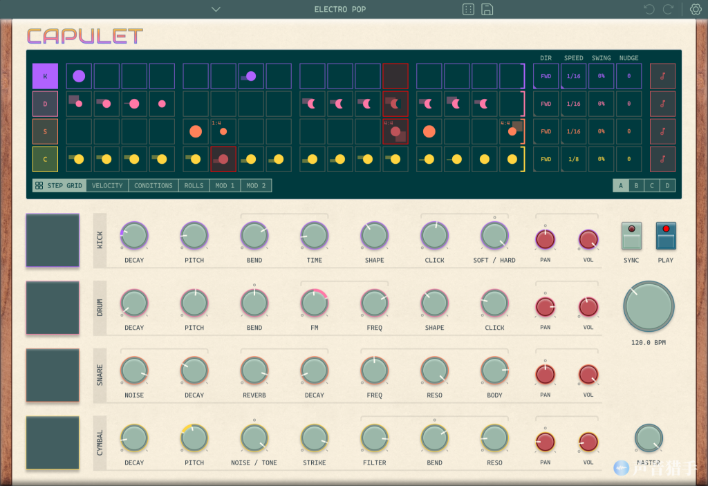 虚拟鼓机！Reel Audio Instruments Capulet v1.1.0 WiN版-音创魔方