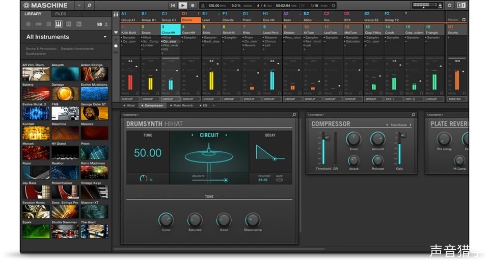 节奏工作站！Native Instruments Maschine v2.16.1 WiN版（更新修复Rev2版）-音创魔方