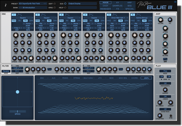 第三代蓝色合成器 Rob Papen Blue3 v1.0.0 WIN版-音创魔方