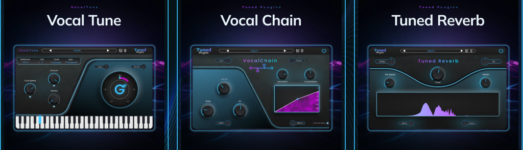 专业零延迟人声混音效果器合集！Tuned Plugins Vocal Essentials Bundle v2024.09 WIN&MAC-音创魔方