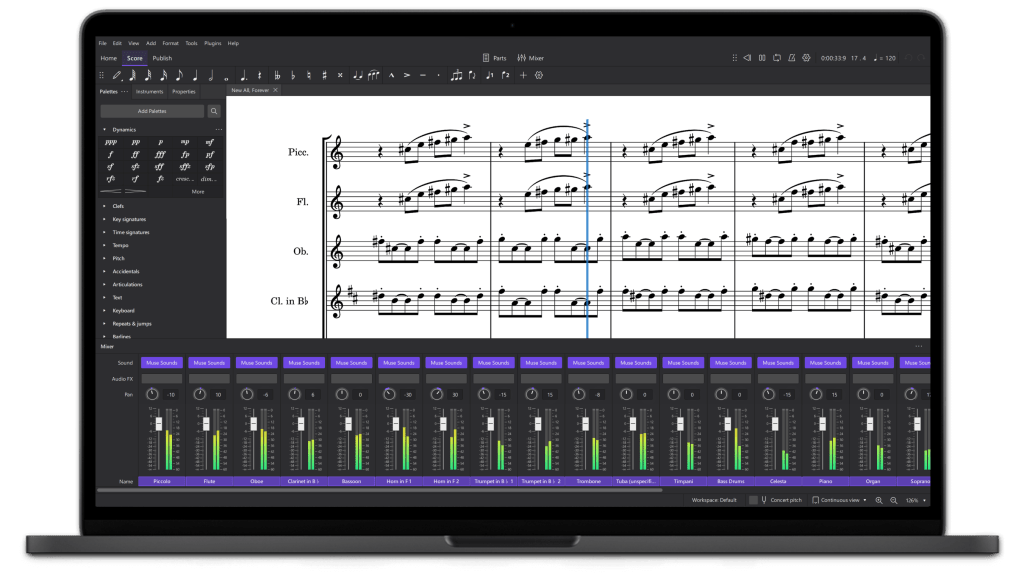 最强乐谱软件！Musescore v4.4.1 WIN&MAC&LiNUX-KK音频资源网