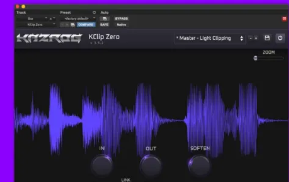 母带剪刀响度饱和效果器！Kazrog KClip v3.6.4 WIN MAC-音创魔方