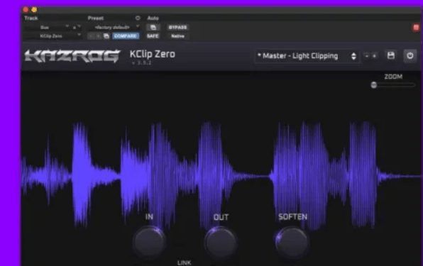 母带剪刀响度饱和效果器！Kazrog KClip v3.6.4 WIN MAC-KK音频资源网