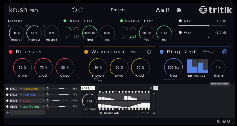 立体声调制效果器 – Tritik Krush Pro v1.1.0 Incl Patched and Keygen WIN-音创魔方