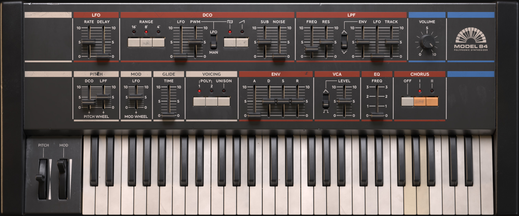 Model 84建模仿真合成器！Softube Model 84 Polyphonic Synthesizer v2.5.67 WIN版-音创魔方