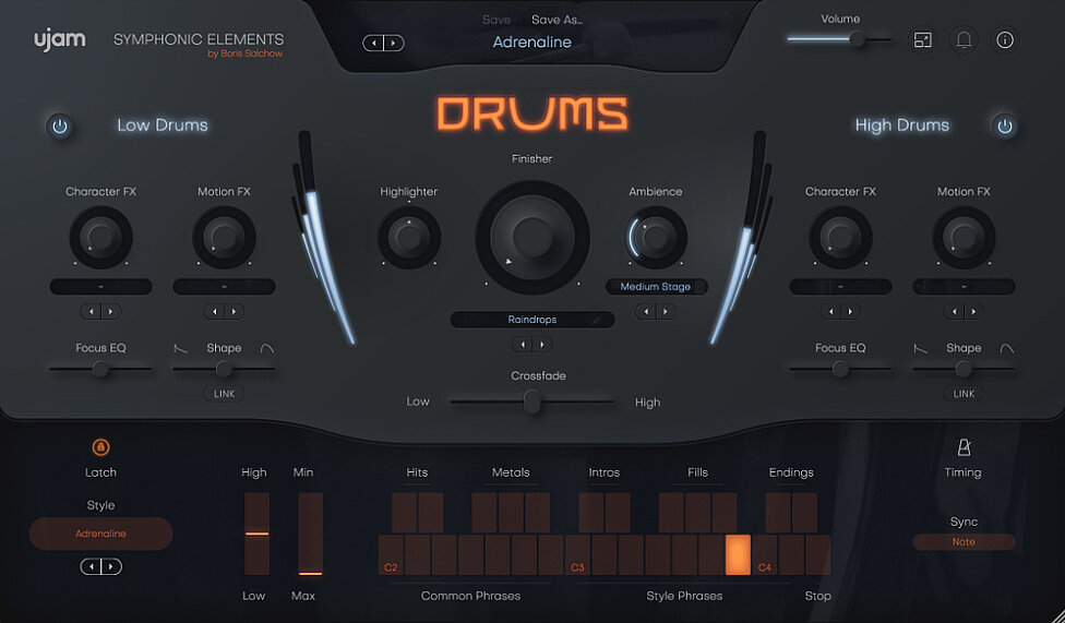 自动史诗级打击乐！UJAM Symphonic Elements DRUMS v1.2.0 WIN&MAC（原生支持M芯片）-音创魔方