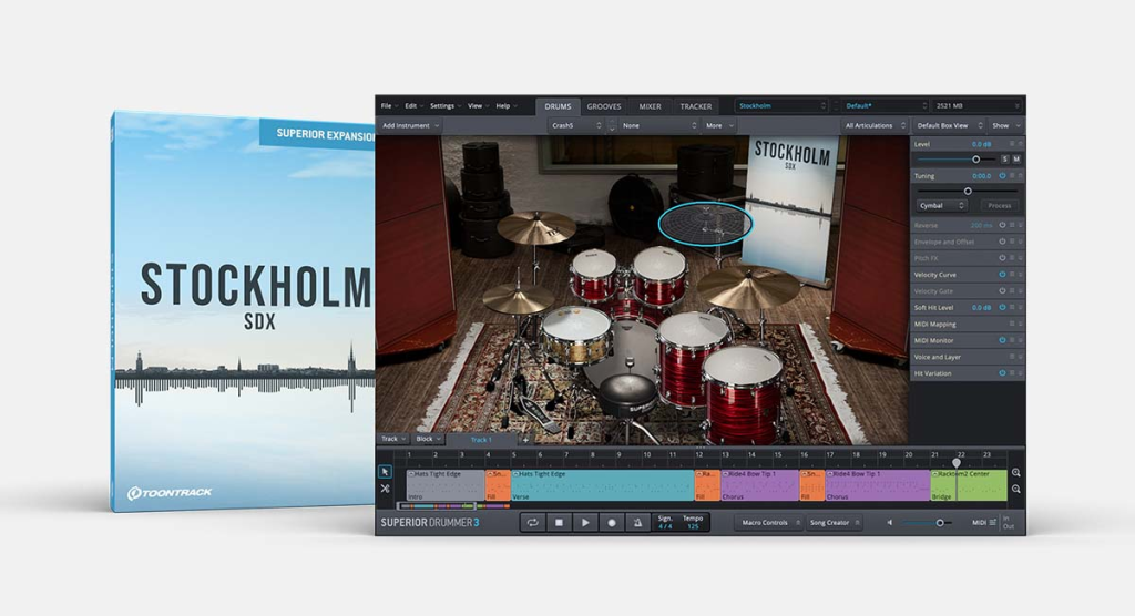 超级鼓手3扩展库之瑞典鼓！Toontrack Stockholm SDX (SOUNDBANK)-音创魔方