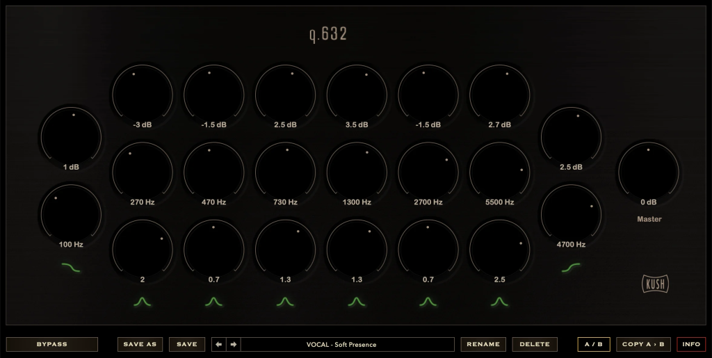 母带均衡器！Kush Audio Q 632 v1.0.1 WIN版-音创魔方