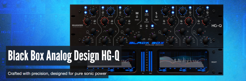 插件联盟系列黑盒子饱和均衡效果器！Plugin Alliance Black Box Analog Design HG-Q 1.0.0 WIN&MAC-KK音频资源网